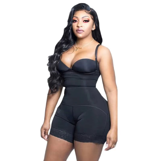 High Compression Natural Butt Lifting Effect Bodysuit Seamless Shapewear Thin Straps Reductive Girdle Woman Fajas Colombianas