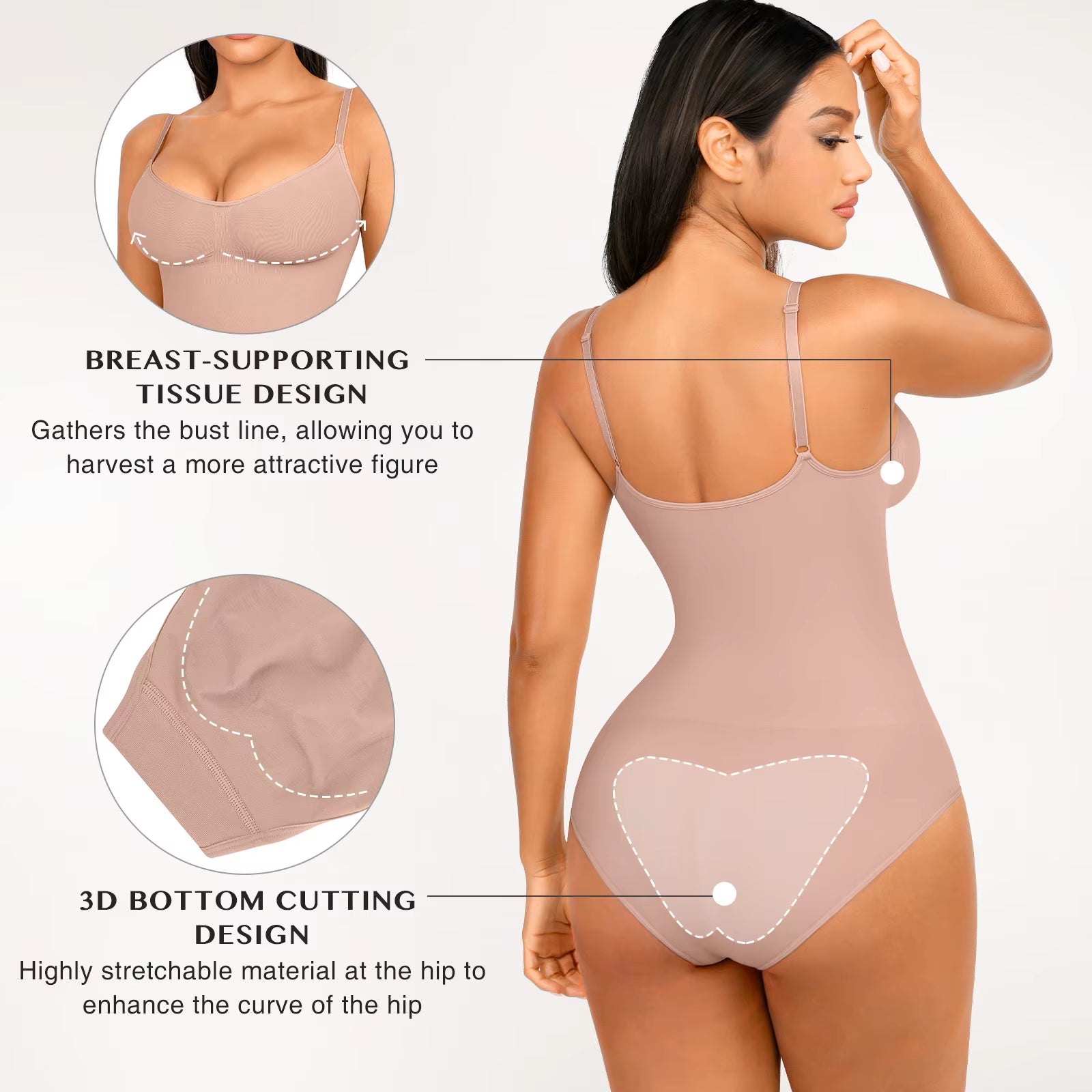 Dupes Seamless Bodysuit Snactch Waiist Shapewear Different Shades