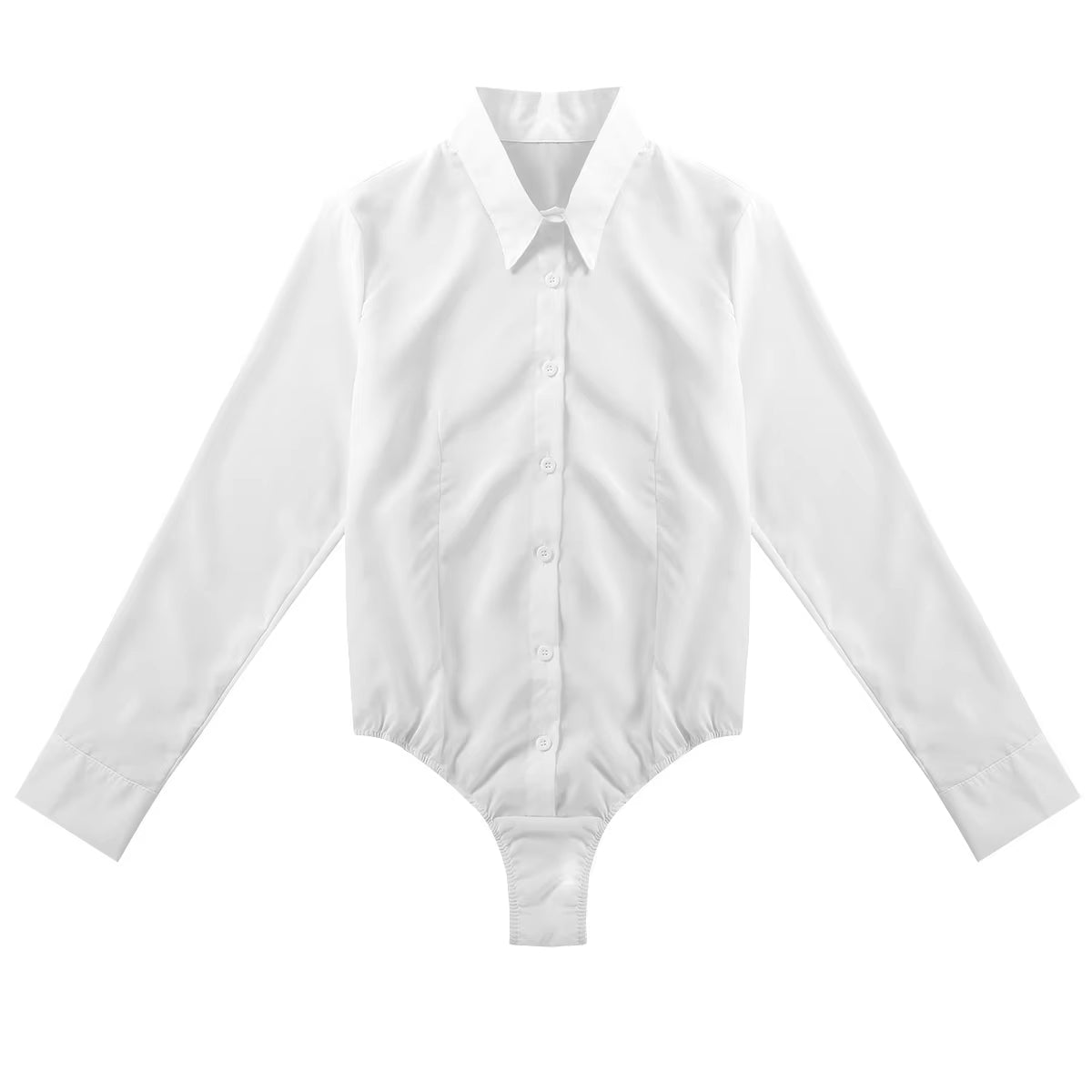 Elegant Bodysuits Female Fashion 2023 Long Sleeve Body Shirts Women Formal Office Lady White Blouses plus Size Rompers Clothes