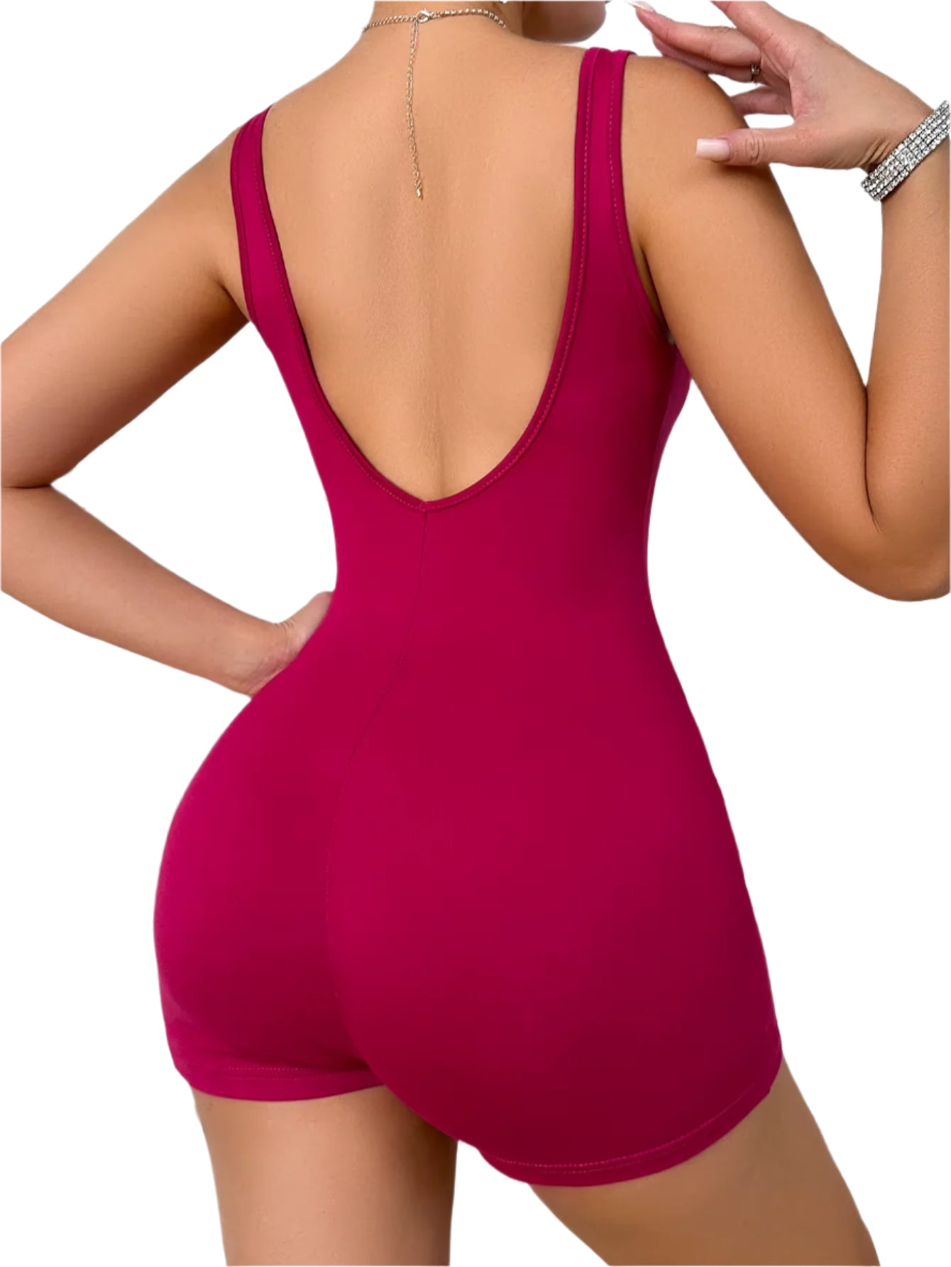 Women'S Sexy Backless Tank Rompers Top Bodycon One Piece Halter Sleeveless Bodysuit Short Jumpsuits