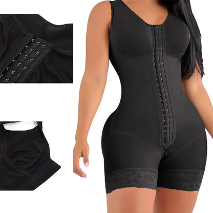 Women Bodysuit Shapewear Fajas High Compression Shorts Slimming Sexy Shaping Underwear Tummy Control Body Shaper with Buckle